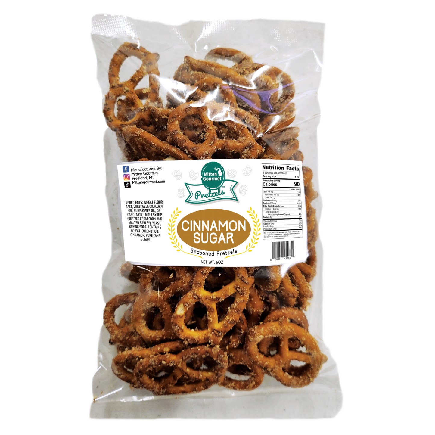 Cinnamon Sugar Pretzels - Case of 14