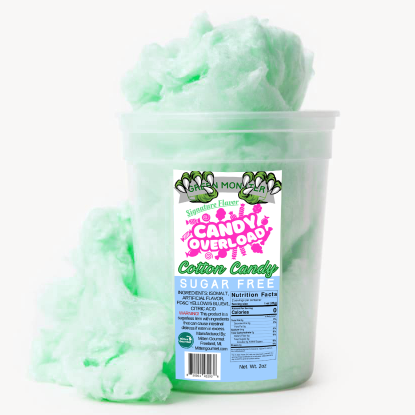 Green Monster Cotton Candy