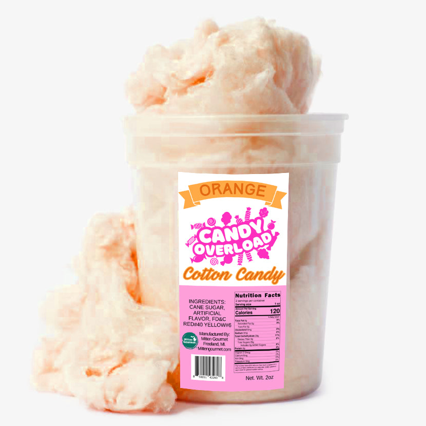 Orange Cotton Candy